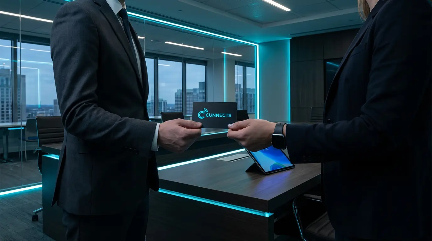 Empresarios usando CUNNECTS